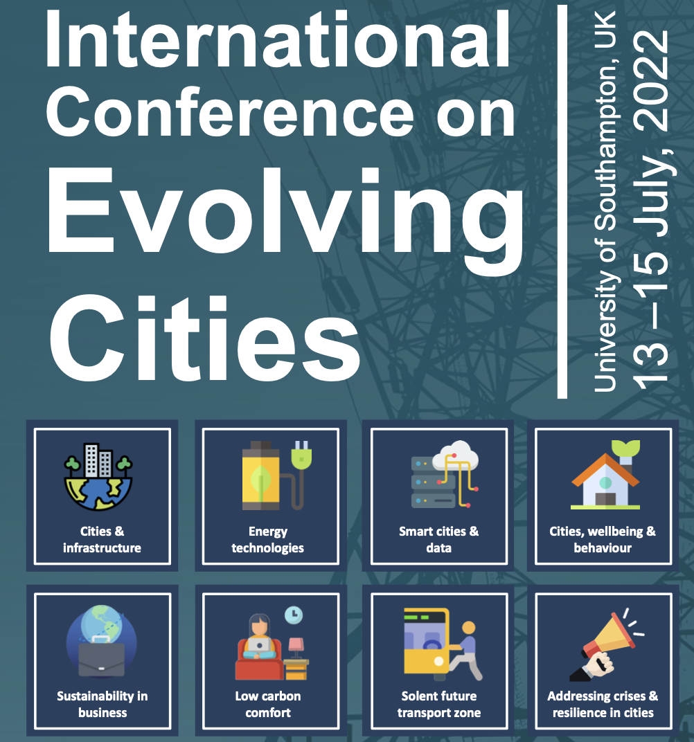 logo of the international conference on evolving cities